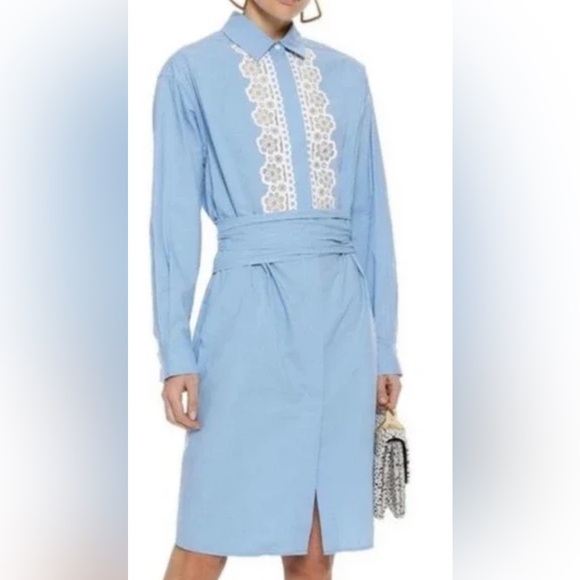 Sandro “Cox” Poplin Dress Fr 40 US 8 - Picture 2 of 13